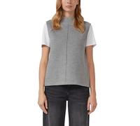 s.Oliver RED LABEL Regular Fit Pullunder aus Baumwoll-Mix in Hellgrau Melange, Größe 42