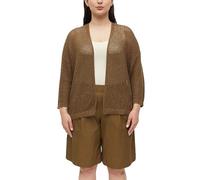 Ajour-Strickjacke mit 3/4-Arm 54 braun 2183033.8918.54