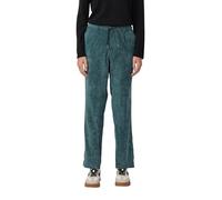 Ankle-Cordhose mit Elastikbund und Kordelzug 38 petrol 2170192.6933.38