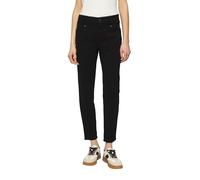 Ankle-Hose im Slim Fit aus Baumwollsatin 44 schwarz 2164272.9999.44