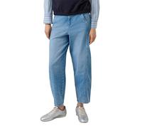 s.Oliver Jeans-Hose Ankle-Jeans Relaxed Fit High Rise Barrel Leg Blau Größe 42