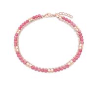 s.Oliver Fußkette - zweireihig aus Edelstahl und mit Beads
