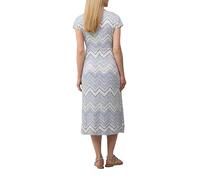 s.Oliver Antailliertes Midikleid aus Strickjersey mit V-Ausschnitt