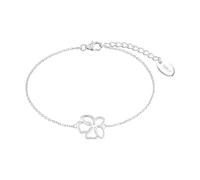 s.Oliver Armband 925 Sterling Silber Damen Armschmuck, 17+3 cm, Silber, Blume, Kommt in Schmuck Geschenk Box, 2033878
