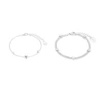 s.Oliver Armband 925 Sterling Silber Damen Armschmuck & Armband Edelstahl Damen Armschmuck, 16+4 cm, Silber, Kommt in Schmuck Geschenk Box, 2022713