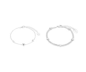s.Oliver Armband 925 Sterling Silber Damen Armschmuck & Armband Edelstahl Damen Armschmuck, 16+4 cm, Silber, Kommt in Schmuck Geschenk Box, 2022713