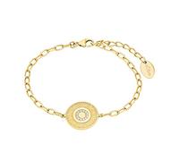 s.Oliver 2027622 Damen Armband Orientalisches Muster Gold weiß 20 cm