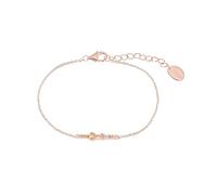 s.Oliver Damen Armband 2036880 – 925 Sterling Silber roséfarben, Zirkonia, 17+3 cm