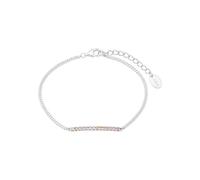 s.Oliver Armband 925 Sterling Silber Damen Armschmuck, mit Zirkonia synth., 17+3 cm, Silber, Kommt in Schmuck Geschenk Box, 2037839