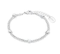 s.Oliver Armband 925 Sterling Silber/Edelstahl für Damen, Armschmuck, Motiv, Kommt in Schmuck Geschenk Box