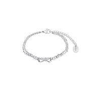 s.Oliver 2022717 Damen Armband Infinity Edelstahl Silber 20 cm
