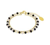 s.Oliver Armband Edelstahl Damen Armschmuck, mit Aventurin, 16+4 cm, Roségold, Kommt in Schmuck Geschenk Box, 2037979