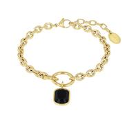 s.Oliver Armband Edelstahl Damen Armschmuck, mit Aventurin, 17+3 cm, Roségold, Kommt in Schmuck Geschenk Box, 2037971
