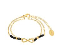 s.Oliver Armband Edelstahl Damen Armschmuck, mit Glas, 16+4 cm, Silber, Infinity, Kommt in Schmuck Geschenk Box,