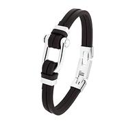 s.Oliver Armband Edelstahl Herren Armschmuck, 18+2 cm, Silber, Kommt in Schmuck Geschenk Box, 2033929