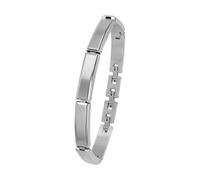 s.Oliver Armband Edelstahl Herren Armschmuck, 18,5+1,5+1,5 cm, Silber, Kommt in Schmuck Geschenk Box, 2039744