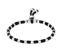 s.Oliver Armband Edelstahl Jungen Kinder Armschmuck, 16+2 cm, Schwarz, Kommt in Schmuck Geschenk Box, 2032556