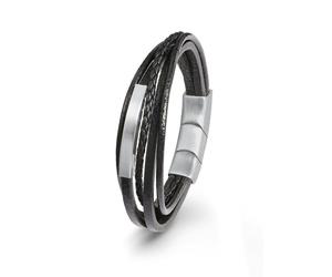 s.Oliver - Armband schwarz - Gr. - 21