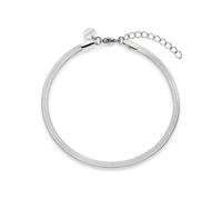 s.Oliver Armband Sleek (SOJ-0238-B-21) - poliertes Edelstahl, silber, verstellbar bis 21 cm - Damen