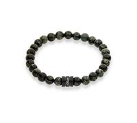 s.Oliver Armband Jungen - Armband aus Beads - Grün -17 cm - wasserfest & hautfreundlich