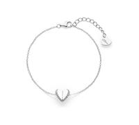 s.Oliver Damen Schmuck - Herz Halsketten, Armbänder, Ohrstecker & Creolen aus 925 Silber mit Steinen & feinen Details - Elegant & Zeitlos - Perfekte Geschenkidee