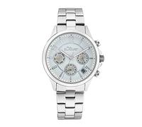 s.Oliver Armbanduhr Damen Multifunktion Analog, mit Edelstahl Armband, Silber, 5 bar Wasserdicht, Multifunktion, Kommt in Uhren Geschenk Box, 2033556