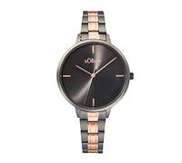 s.Oliver Armbanduhr Damen Quarzuhr Analog, mit Edelstahl Armband, Bicolor, 3 bar Wasserdicht, Kommt in Uhren Geschenk Box,