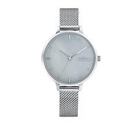 s.Oliver Armbanduhr Damen Quarzuhr Analog, mit Edelstahl Armband, Silber, 3 bar Wasserdicht, Kommt in Uhren Geschenk Box, 2033510