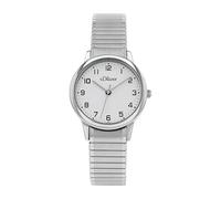 s.Oliver Armbanduhr Damen Quarzuhr Analog, mit Edelstahl Armband, Silber, 3 bar Wasserdicht, Kommt in Uhren Geschenk Box, 2038596