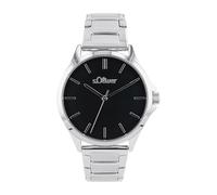 s.Oliver Armbanduhr Damen Quarzuhr analog, mit Edelstahl Armband, Silber, 5 bar wasserfest, Kommt in Uhren Geschenk Box, 2036546
