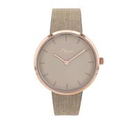 s.Oliver Armbanduhr Damen Quarzuhr Analog, mit Leder Armband, Schwarz, 5 bar Wasserdicht, Kommt in Uhren Geschenk Box,