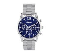 s.Oliver Armbanduhr Herren Chronograph Analog, mit Edelstahl Armband, 3 bar Wasserdicht, Kommt in Uhren Geschenk Box