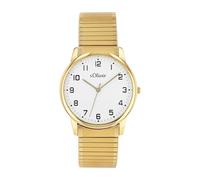 s.Oliver Armbanduhr Herren Quarzuhr Analog, mit Edelstahl Armband, Blau, 3 bar Wasserdicht, Kommt in Uhren Geschenk Box, 2038598
