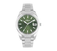 s.Oliver Armbanduhr Herren Quarzuhr Analog, mit Edelstahl Armband, Blau, 5 bar Wasserdicht, Kommt in Uhren Geschenk Box,