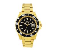 s.Oliver Armbanduhr Herren Quarzuhr analog, mit Edelstahl Armband, Silber, 5 bar wasserfest, Kommt in Uhren Geschenk Box, 2036547