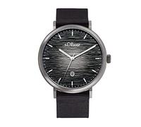 Edelstahluhr im Ombré-Style 25 silber