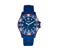 s.Oliver Armbanduhr Jungen Kinder Quarzuhr Analog, mit Silikon Armband, Blau, 3 bar Wasserdicht, Kommt in Uhren Geschenk Box, 2036495
