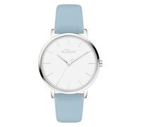 s.Oliver Damenuhr - 34 mm - Flache, Zeitlose, alltagstaugliche, analoge Armbanduhr für Damen mit Quarzwerk - 3 ATM wasserdicht - Kratzfest - Geschenkidee