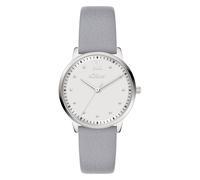 Quarzuhr S.OLIVER "Soft Elegance", grau, Armbanduhren, Damen, Quarzuhr, Armbanduhr, Damenuhr, analog (10143162-0) grau
