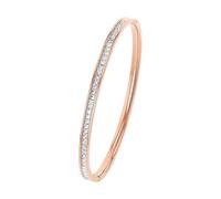s.Oliver 2018536 Damen Armreif Edelstahl Rose Weiß