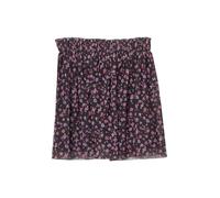 Ausgestellter Meshrock mit Jerseyfutter und floralem Muster 140 grau|mehrfarbig 2169474.98A1.140