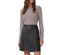 Ausgestellter Mini-Rock aus Kunstleder 40 schwarz 2175538.9999.40