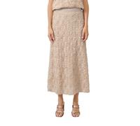 Ausgestellter Rock mit Viskosefutter 34 beige 2179527.0406.34