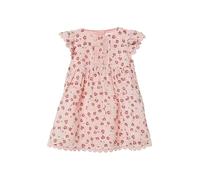 Ausgestelltes Baumwoll-Kleid mit Flügelärmeln und Spitzenbesatz 74 pink 2164977.41A4.74