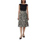 Ausgestelltes Etuikleid mit Leo-Rock 48 schwarz|mehrfarbig|beige 2177657.93A1.48