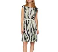 Ausgestelltes Jersey-Kleid mit Falte und Bindegürtel 44 blau 2150299.59A0.44