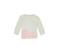 s.Oliver Ausgestelltes Langarmshirt mit gemusterter Blende