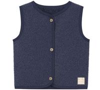 S.Oliver Baby Weste aus Teddy-Plüsch mit V-Ausschnitt - dark blue 86