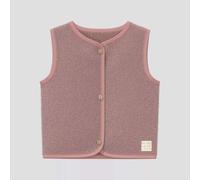 S.Oliver Baby Weste aus Teddy-Plüsch mit V-Ausschnitt - Pale Rose 74