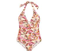 S.OLIVER Badeanzug Damen creme bedruckt Gr.38 Cup A/B